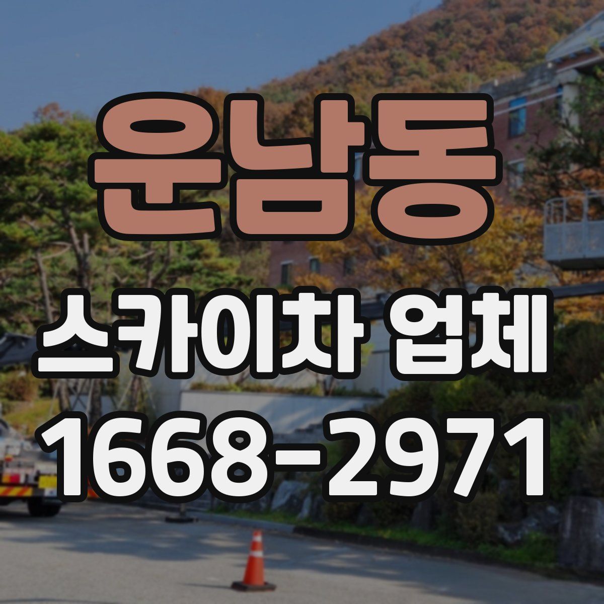 운남동 스카이차 업체