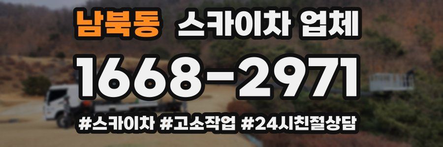 남북동 스카이차 업체