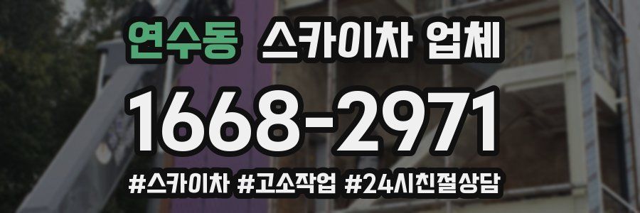 연수동 스카이차 업체