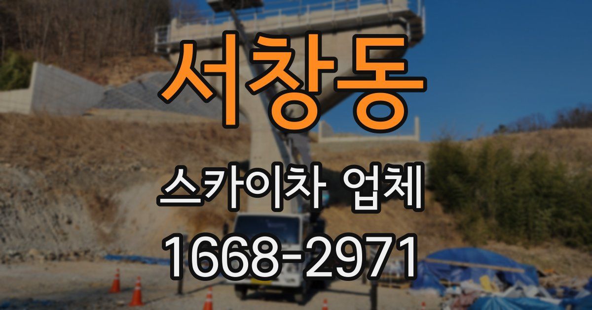 서창동 스카이차 업체