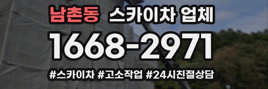남촌동 스카이차 업체