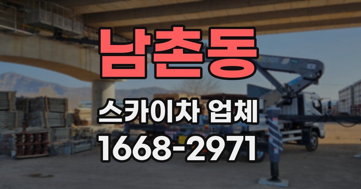 남촌동 스카이차 업체