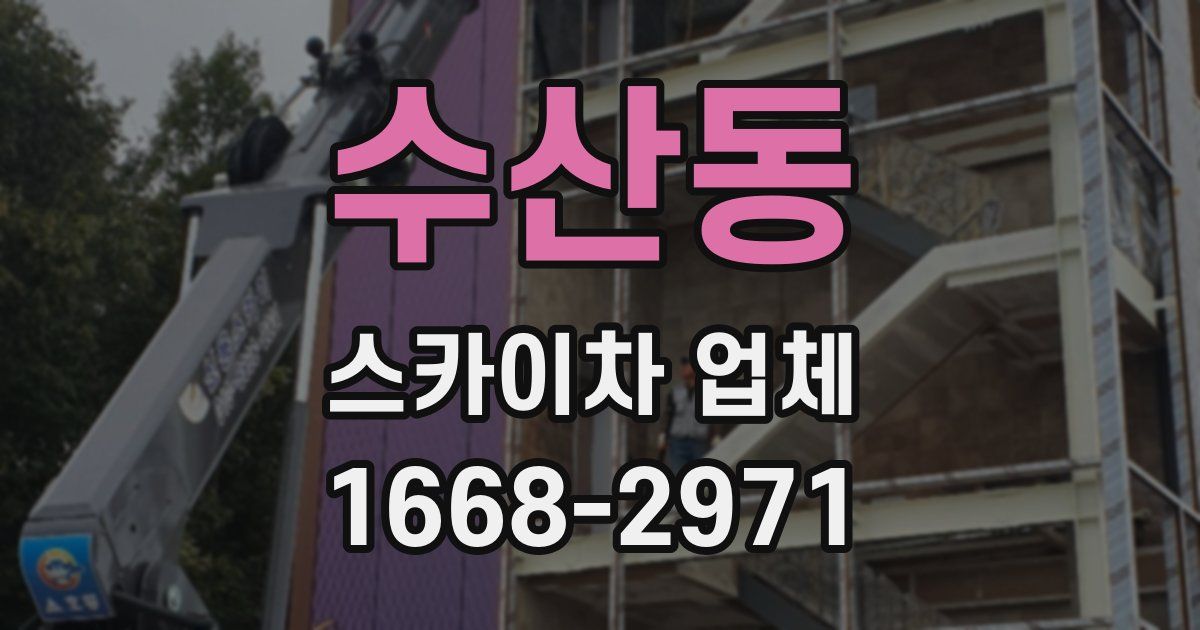 수산동 스카이차 업체