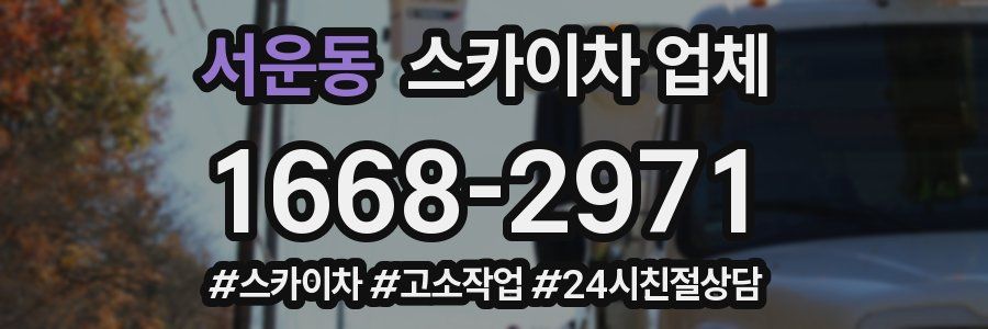 서운동 스카이차 업체