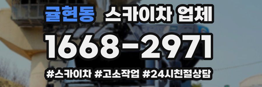 귤현동 스카이차 업체