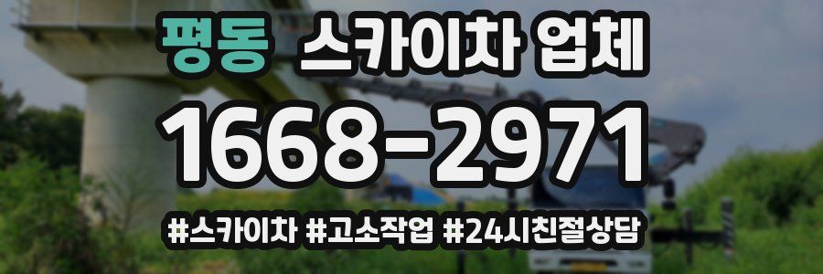 평동 스카이차 업체