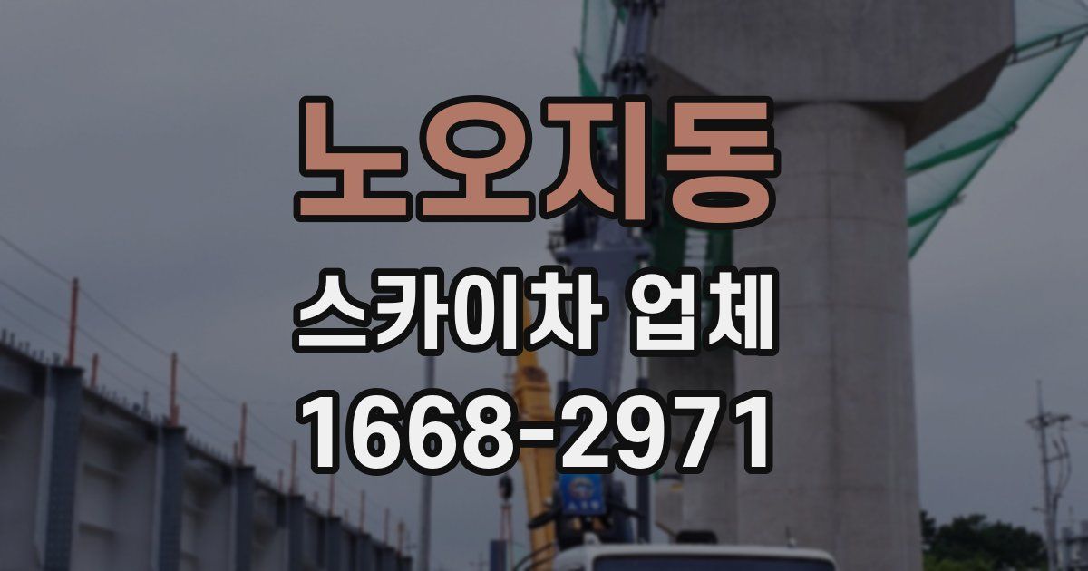 노오지동 스카이차 업체