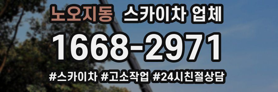 노오지동 스카이차 업체