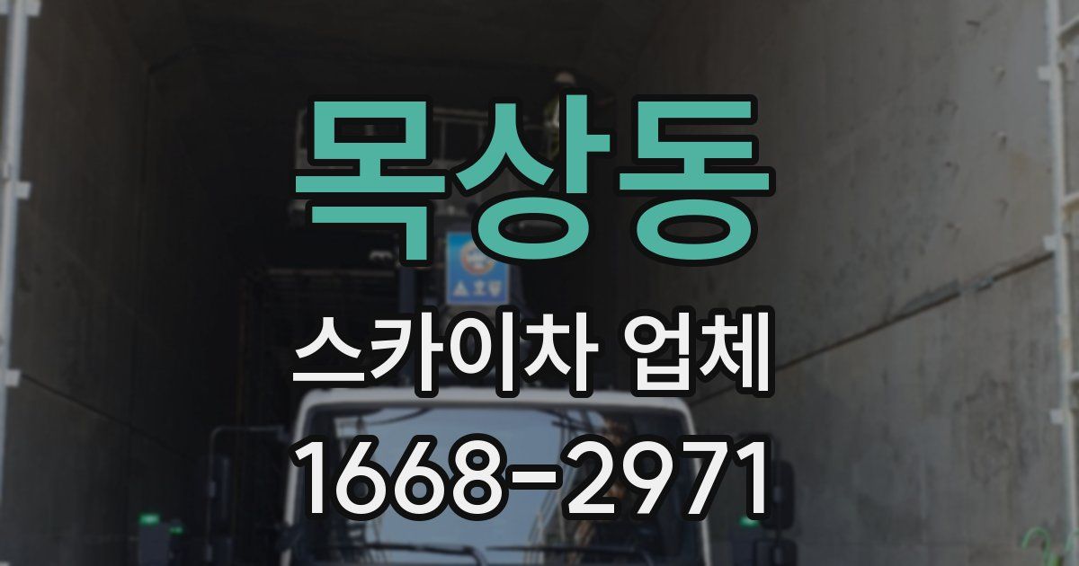 목상동 스카이차 업체