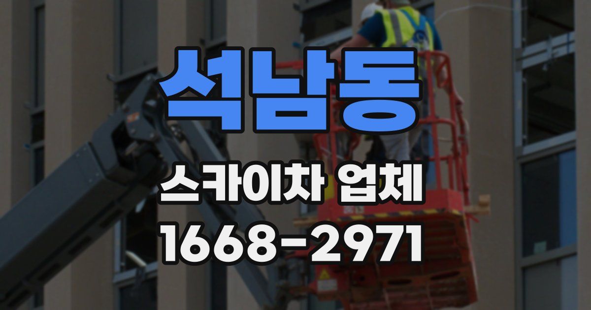 석남동 스카이차 업체