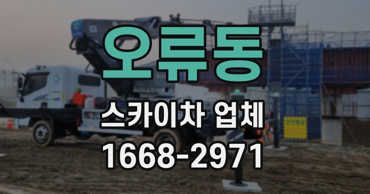 오류동 스카이차 업체