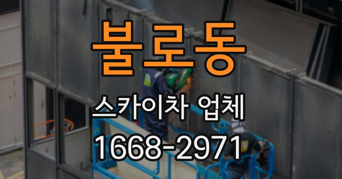불로동 스카이차 업체
