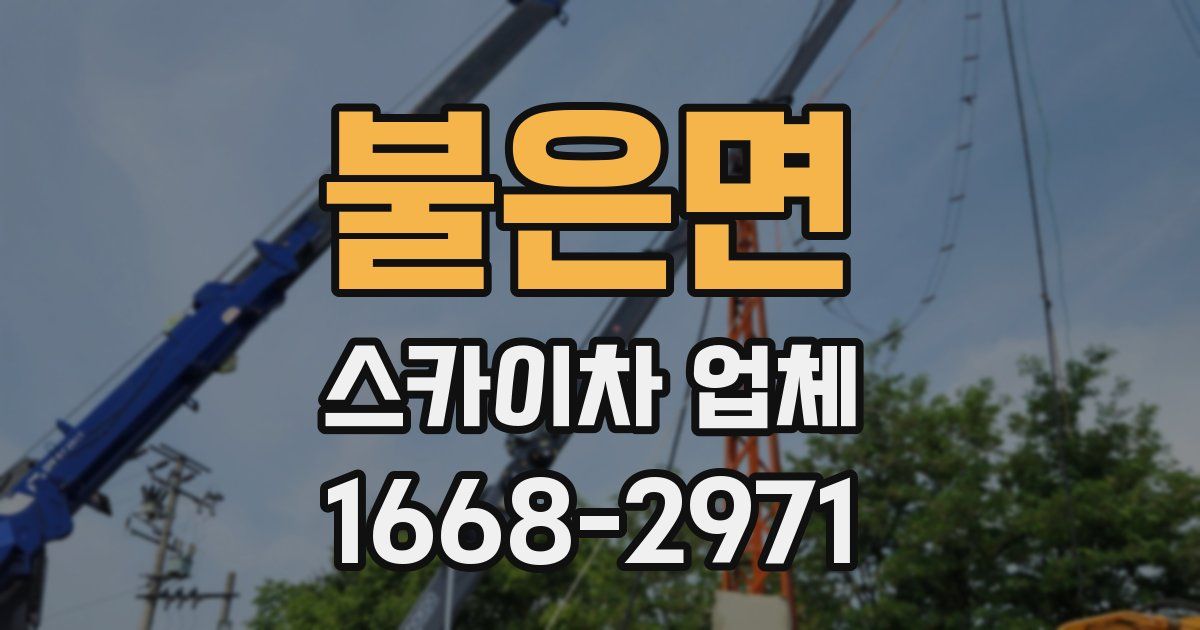 불은면 스카이차 업체