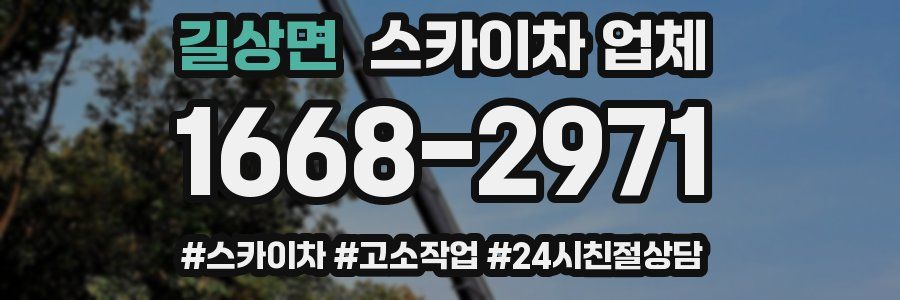 길상면 스카이차 업체