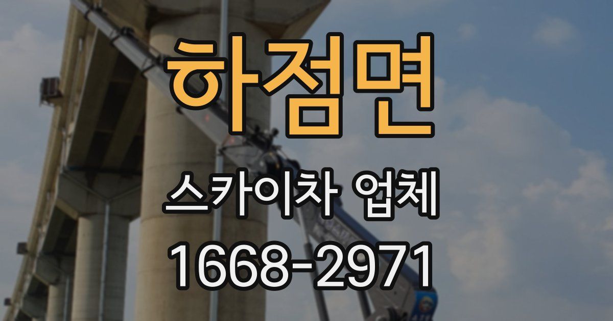하점면 스카이차 업체