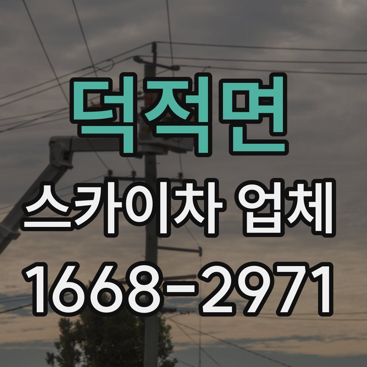 덕적면 스카이차 업체