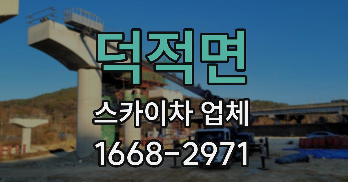 덕적면 스카이차 업체