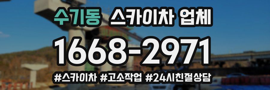 수기동 스카이차 업체
