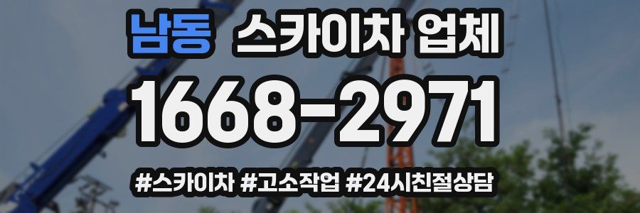 남동 스카이차 업체