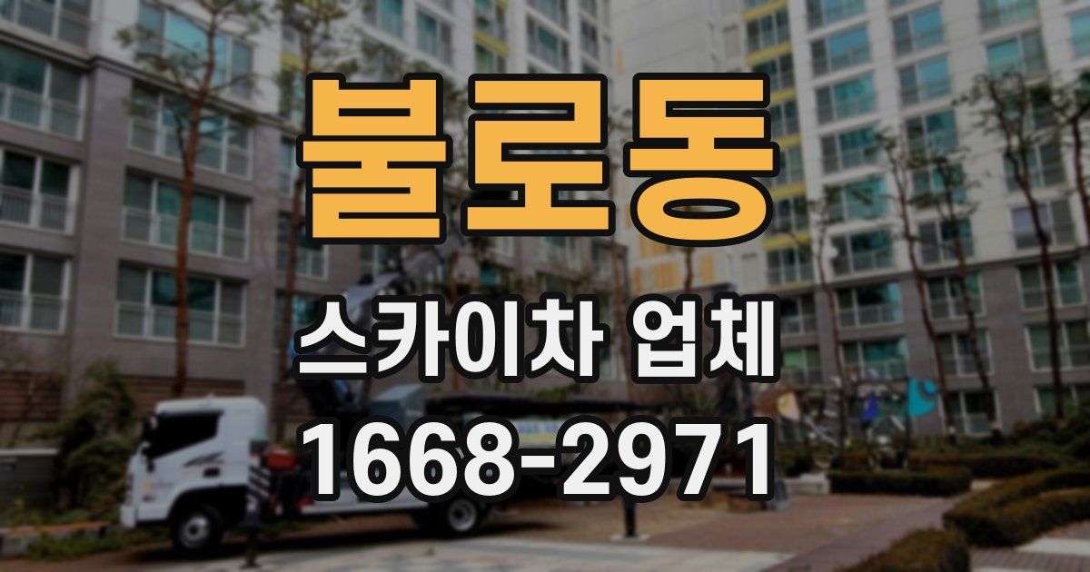 불로동 스카이차 업체