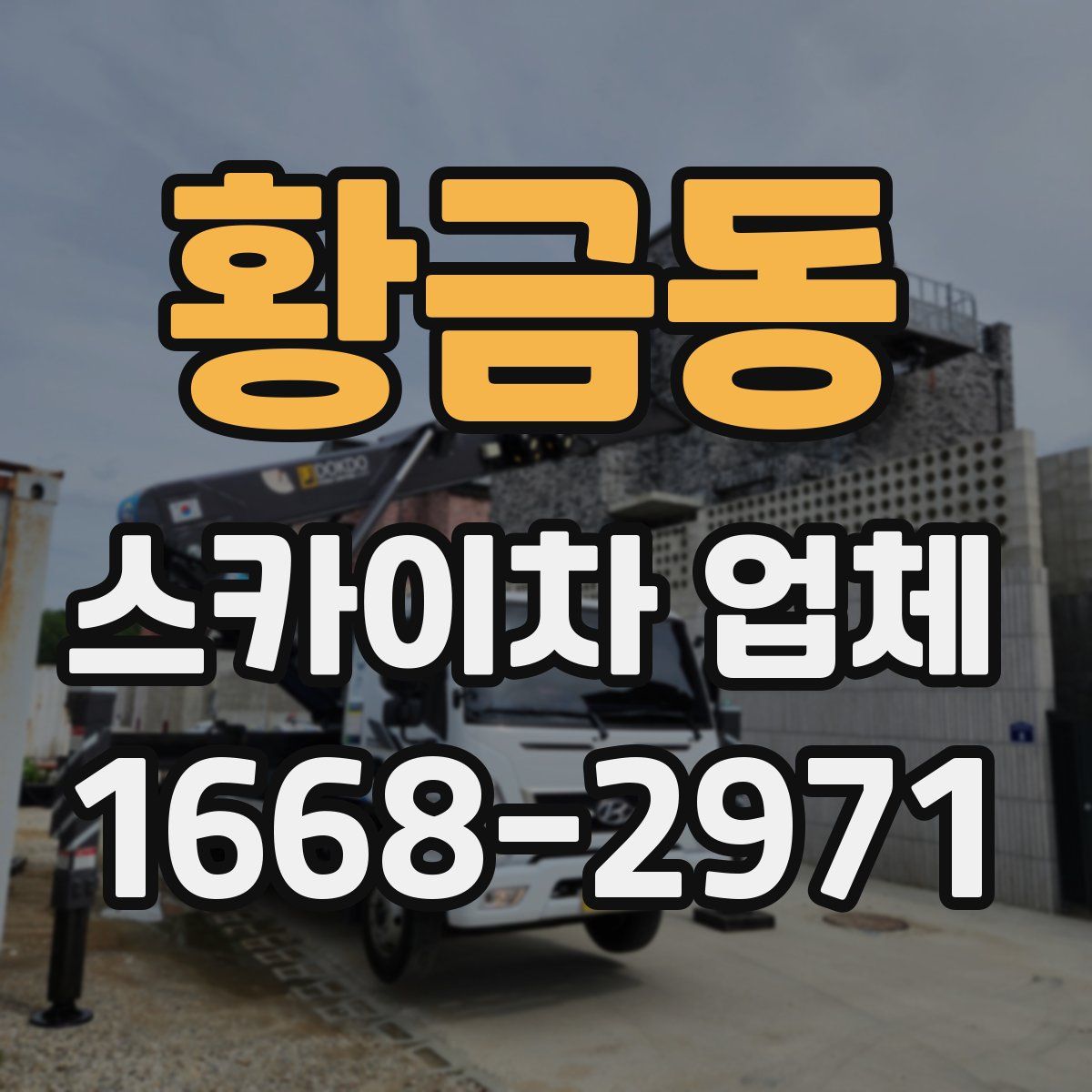 황금동 스카이차 업체