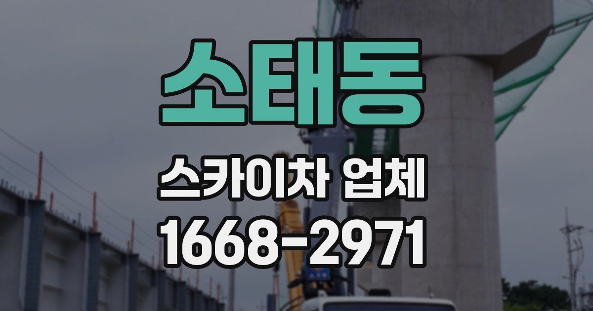 소태동 스카이차 업체