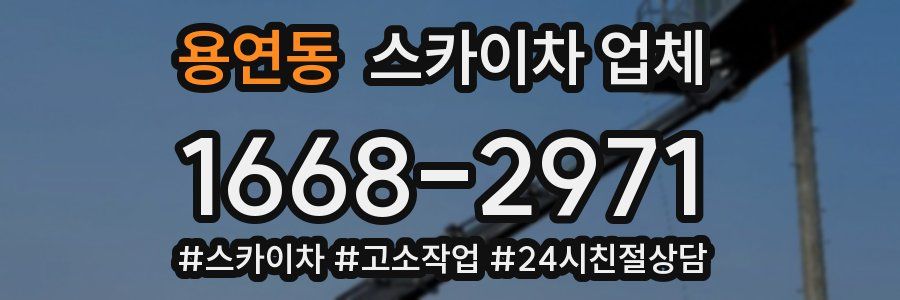 용연동 스카이차 업체