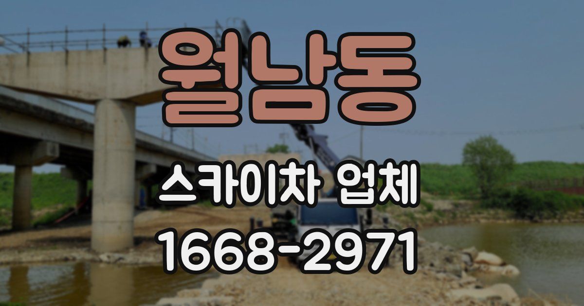 월남동 스카이차 업체
