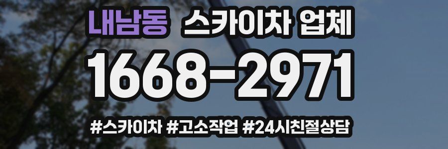 내남동 스카이차 업체
