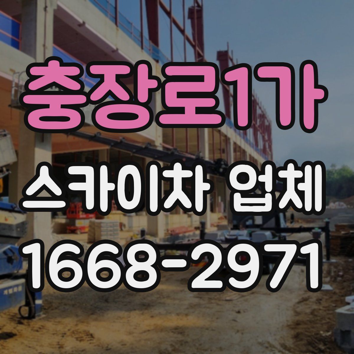 충장로1가 스카이차 업체