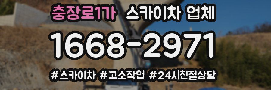 충장로1가 스카이차 업체