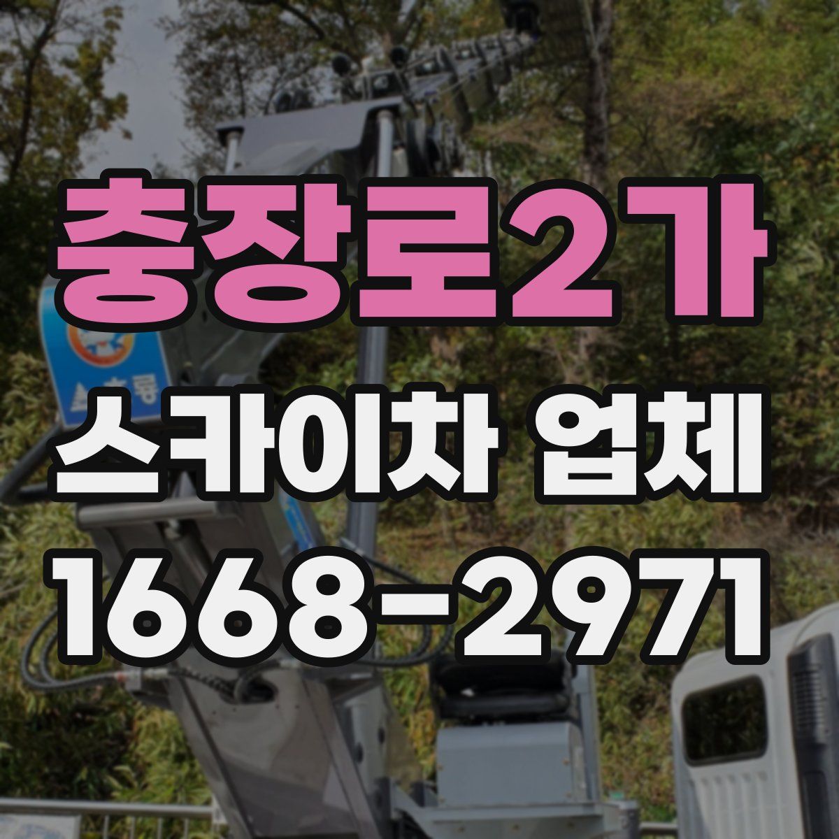 충장로2가 스카이차 업체