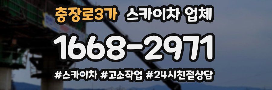 충장로3가 스카이차 업체