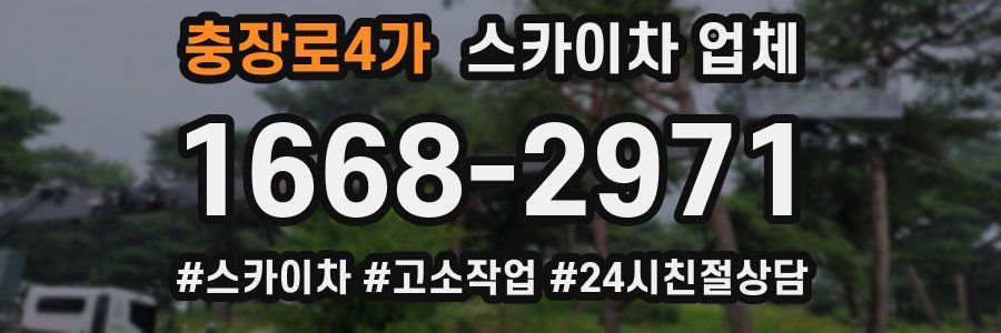 충장로4가 스카이차 업체