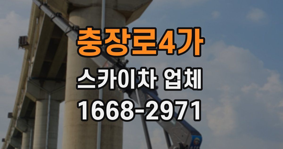 충장로4가 스카이차 업체