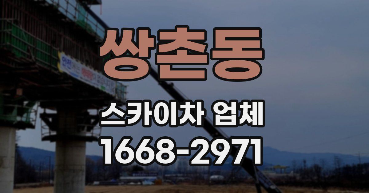 쌍촌동 스카이차 업체