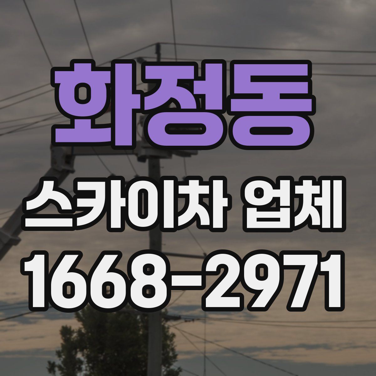 화정동 스카이차 업체