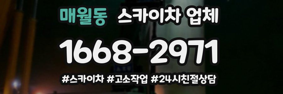 매월동 스카이차 업체