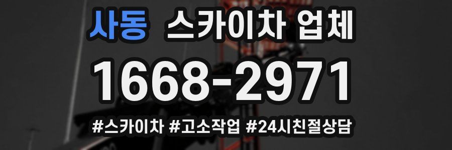 사동 스카이차 업체