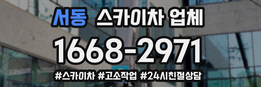 서동 스카이차 업체
