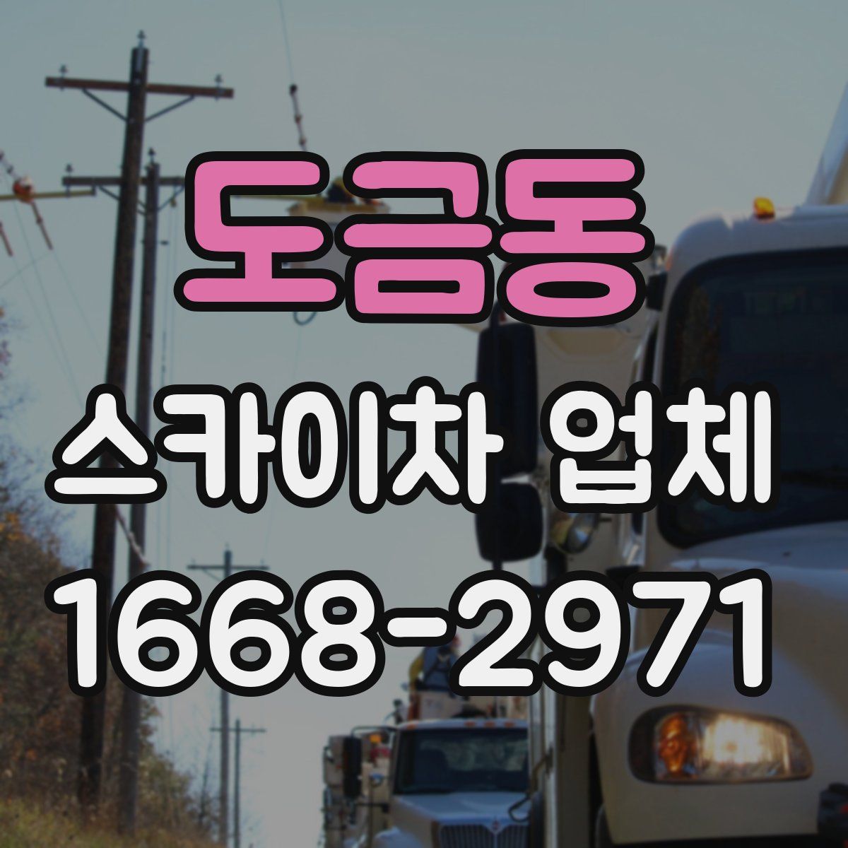 도금동 스카이차 업체