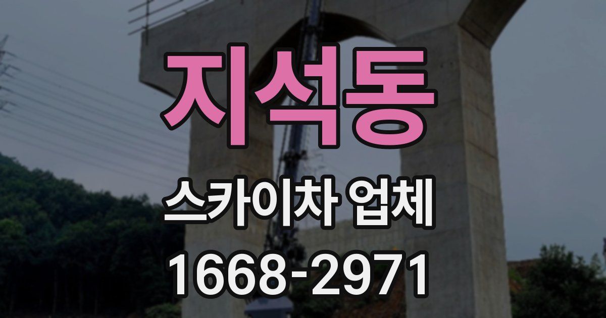 지석동 스카이차 업체