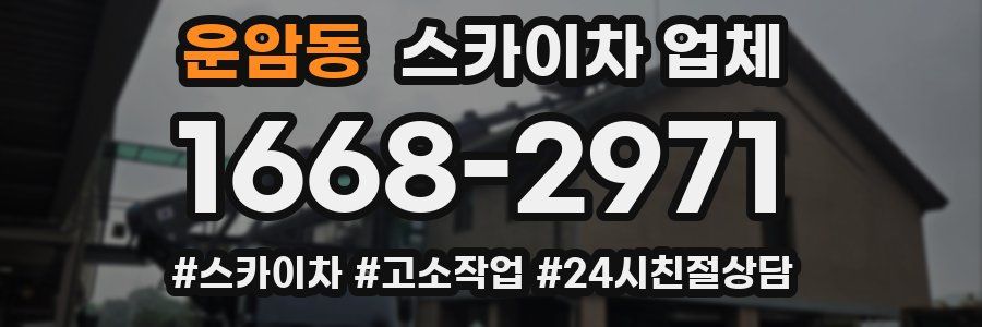 운암동 스카이차 업체