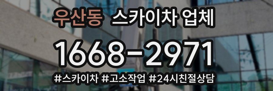 우산동 스카이차 업체