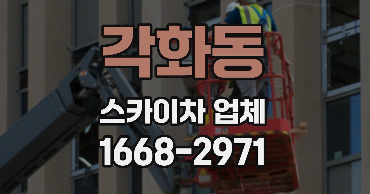 각화동 스카이차 업체