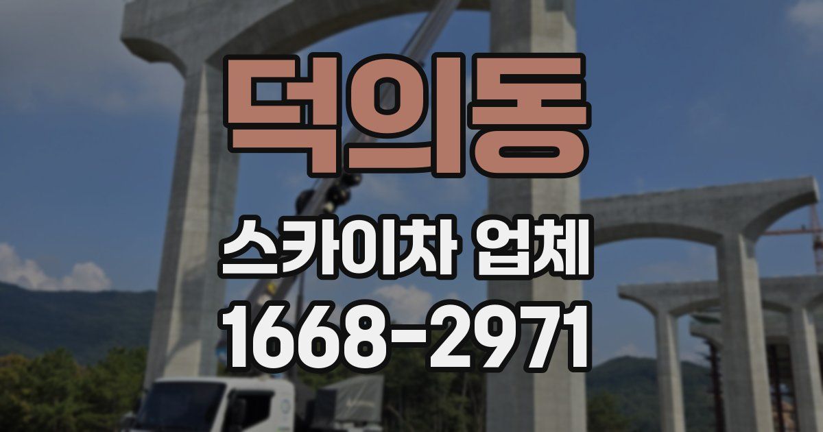 덕의동 스카이차 업체