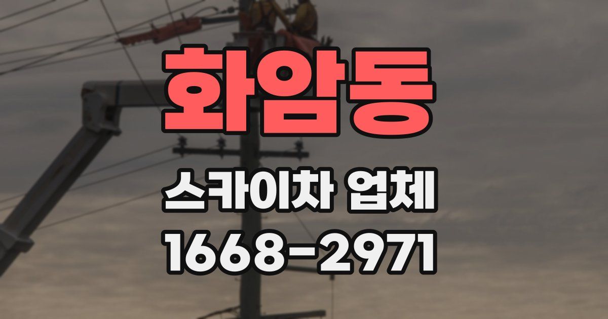 화암동 스카이차 업체