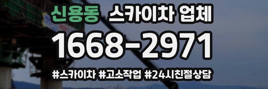 신용동 스카이차 업체