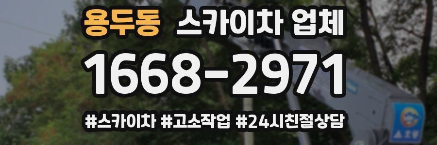 용두동 스카이차 업체