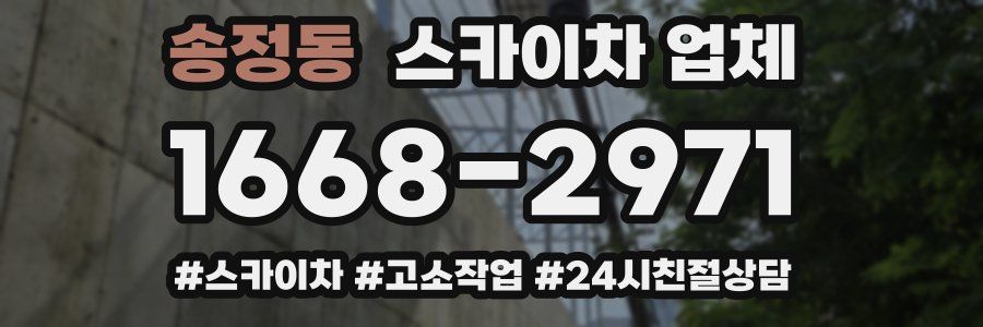 송정동 스카이차 업체